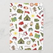 Happy Camper Adventure Birthday Scavenger Hunt Programm (Rückseite)