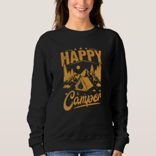 Happy Camper Adventure für Outdoor-Enthusiasten Sweatshirt