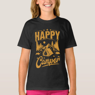 Happy Camper Adventure für Outdoor-Enthusiasten T-Shirt