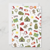 Happy Camper Adventure Geburtstag Einladung (Rückseite)