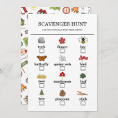 Happy Camper Adventure Geburtstag Scavenger Hunt Programm (Vorne/Hinten)