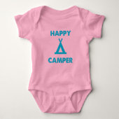Happy Camper - Baby One Piece Body Anzug Baby Strampler (Vorderseite)