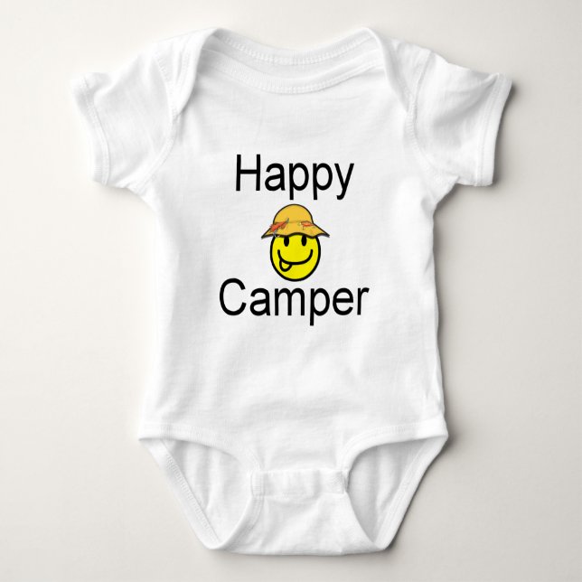 Happy Camper Baby Strampler (Vorderseite)