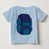 Happy Camper Backpack Säugling Blue T - Shirt (Rückseite)