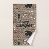 Happy Camper Badhandtuch Set (Handtuch)