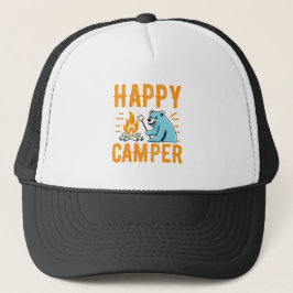 Happy Camper Bär - Urlaub Campi Truckerkappe