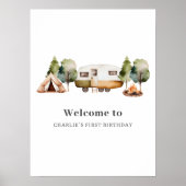 Happy Camper Birthday Welcome Poster (Vorne)