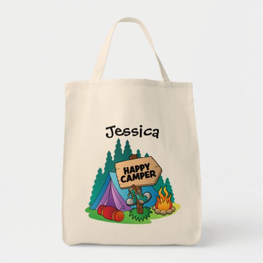 Happy Camper Budget Tasche (Vorne)