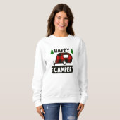 Happy Camper Buffalo Kariert Sweatshirt (Vorne ganz)