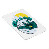 Happy Camper Camp Lover Magnet (Rechte Seite)