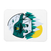 Happy Camper Camp Lover Magnet (Horizontal)