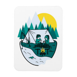 Happy Camper Camp Lover Magnet