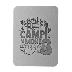 Happy Camper Camp mehr Sorgen Magnet