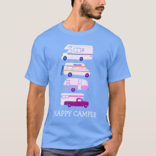 HAPPY CAMPER Campervan vanlife RV Anhänger CUSTOM T-Shirt