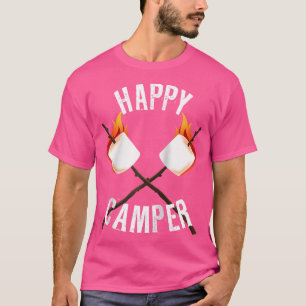 Happy Camper Campfire Marshmallow Smores Lover T-Shirt