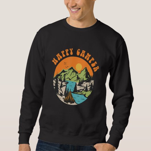 Happy Camper  Camping  Adventure Sweatshirt (Vorderseite)