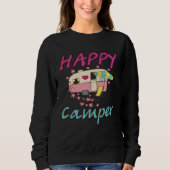 Happy Camper Camping  Couple Camp Vacation Sweatshirt (Vorderseite)