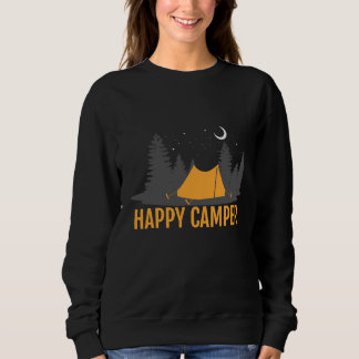 Happy Camper Camping Design Sweatshirt