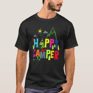 Happy Camper Camping Funny Gift Männer Frauen Kind T-Shirt