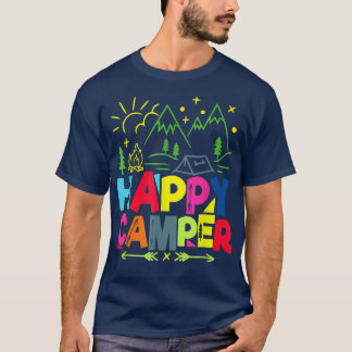 Happy Camper Camping Funny Gifts Männer Frauen Kin T-Shirt