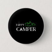 Happy Camper - Camping für Männer Button (Vorderseite)