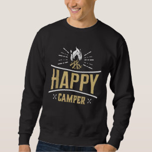 Happy Camper Camping Gear Camping Kleidung Sweatshirt