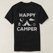 Happy Camper Camping Geschenk T-Shirt (Design vorne)