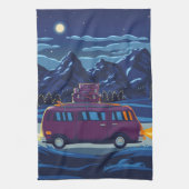 Happy Camper Camping Geschirrtuch (Vertikal)