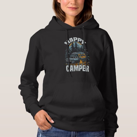 Happy Camper  Camping Graphic Tees for Men Women (Vorderseite)