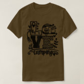 Happy Camper Camping Liebe Camping Life Funny Men  T-Shirt (Design vorne)