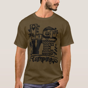 Happy Camper Camping Liebe Camping Life Funny Men T-Shirt