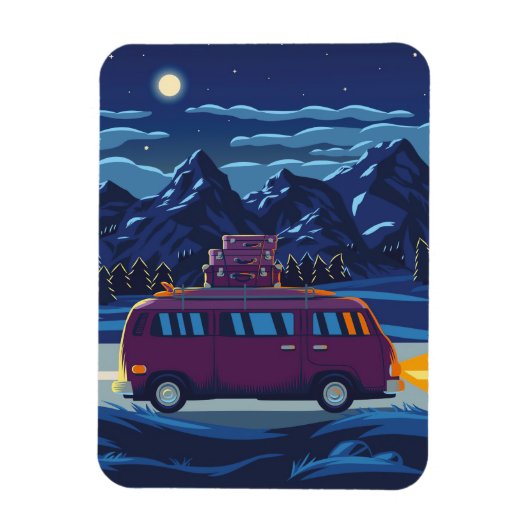 Happy Camper Camping Magnet (Vertikal)