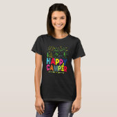 Happy Camper Camping Männer Frauen Kinder T-Shirt (Vorne ganz)