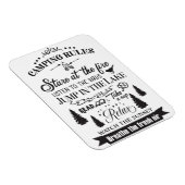 Happy Camper Camping Regeln Magnet (Rechte Seite)
