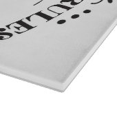 Happy Camper Camping Rules Schneidebrett (Ecke)