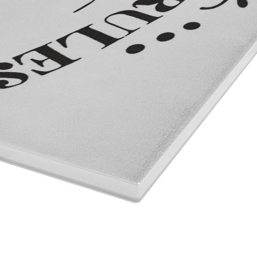 Happy Camper Camping Rules Schneidebrett (Ecke)