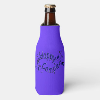 Happy Camper Camping RV Blue Flasche Cooler Flaschenkühler