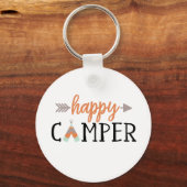 Happy Camper, Camping Schlüsselanhänger (Vorderseite)