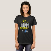 Happy Camper Camping Summer Camp T-Shirt (Vorne ganz)