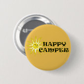 Happy Camper Camping Sunshine Button (Vorne & Hinten)