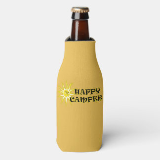 Happy Camper Camping Sunshine Flasche Cooler Flaschenkühler