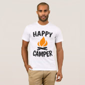 HAPPY CAMPER, Camping T - Shirt (Vorne ganz)