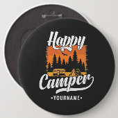Happy Camper Camping Wandern Ristorante da Valenti Button (Vorne & Hinten)