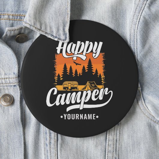 Happy Camper Camping Wandern Ristorante da Valenti Button (Beispiel)