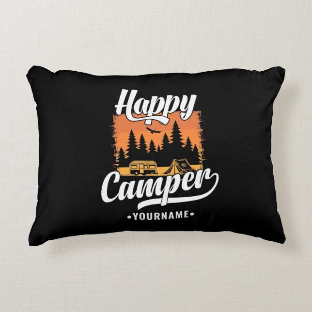 Happy Camper Camping Wandern Ristorante da Valenti Dekokissen (Vorderseite)