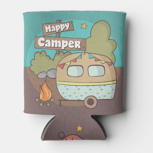 Happy Camper Can Cooler Dosenkühler (Vorderseite)