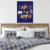 Happy Camper Canvas Print  Leinwanddruck (Insitu (Schlafzimmer))
