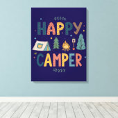 Happy Camper Canvas Print  Leinwanddruck (Insitu (Holzboden))