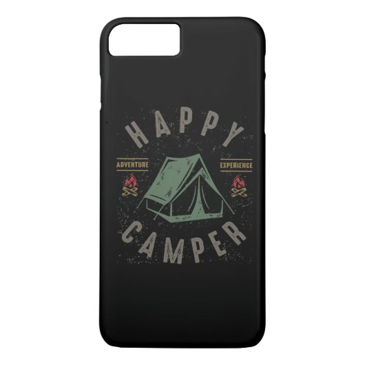 Happy Camper Case-Mate iPhone Hülle (Rückseite)