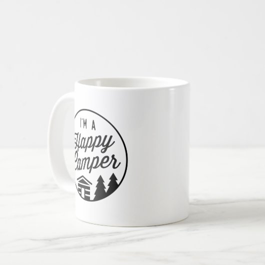 Happy Camper Coffee Tasse (Vorderseite Links)